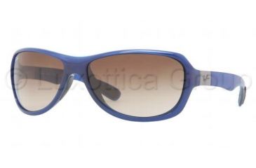Image of Ray-Ban RB4189 Sunglasses 600513-6416 - Shiny Blue Frame, Brown Gradient Lenses