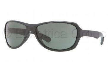 Image of Ray-Ban RB4189 Sunglasses 601/71-6416 - Black Frame, Green Lenses