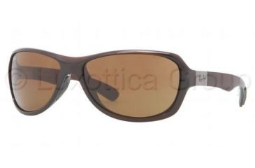 Image of Ray-Ban RB4189 Sunglasses 714/73-6416 - Shiny Brown Frame, Brown Lenses