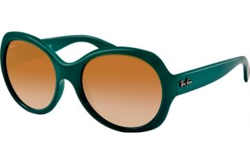 Image of Ray-Ban RB4191 Sunglasses 60098E-5719 - Sage Green Frame, Gradient Green Lenses