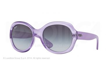 Image of Ray-Ban RB4191 Sunglasses 610511-57 - Demiglos Trasparent Lillac Frame, Gradient Grey Lenses
