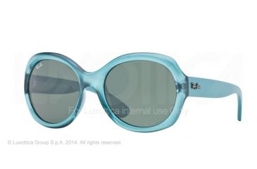 Image of Ray-Ban RB4191 Sunglasses 610771-57 - Demiglos Trasparent Oil Frame, Green Lenses