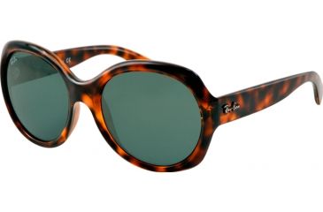 Image of Ray-Ban RB4191 Sunglasses 710/71-5719 - Light Havana Frame, Green Lenses