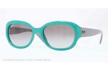 Image of Ray-Ban RB4198 Sunglasses 604771-55 - Green Frame, Grey Gradient Lenses