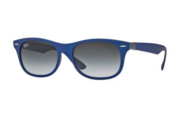 Image of Ray-Ban RB4207 Sunglasses 60158G-52 - Matte Blue Frame, Grey Gradient Dark Grey Lenses