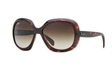 Image of Ray-Ban RB4208 Sunglasses 610113-55 - Top Havana On Brown Frame, Brown Gradient Dark Brown Lenses