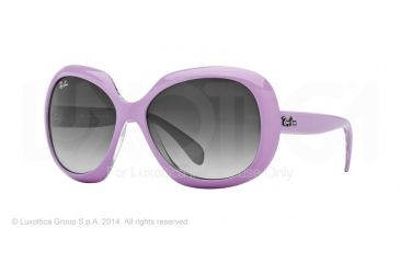 Image of Ray-Ban RB4208 Sunglasses 610211-55 - Top Pink On Trasparent Frame, Grey Gradient Dark Grey Lenses
