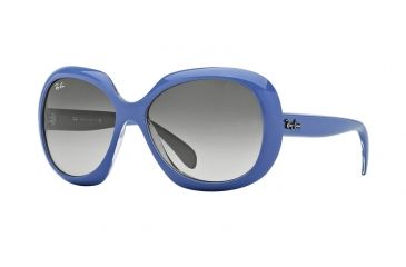 Image of Ray-Ban RB4208 Sunglasses 61038G-55 - Top Wisteria On Trasparent Frame, Grey Gradient Lenses