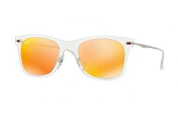Image of Ray-Ban RB4210 Progressive Prescription Sunglasses RB4210-646-6Q-50 - Lens Diameter 50 mm, Frame Color Matte Trasparent