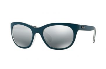 Image of Ray-Ban RB4216 Sunglasses 619188-56 - Matte Petroleum/grey Frame, Grey Mirror Silver Gradient Lenses