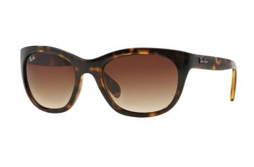 Image of Ray-Ban RB4216 Sunglasses 710/13-56 - Light Havana Frame, Brown Gradient Lenses