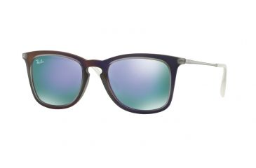 Image of Ray-Ban RB4221 Single Vision Prescription Sunglasses RB4221-61684V-50 - Lens Diameter 50 mm, Frame Color Shot Violet Rubber