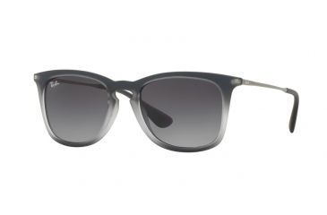 Image of Ray-Ban RB4221F Bifocal Prescription Sunglasses RB4221F-62268G-52 - Lens Diameter 52 mm, Frame Color Shot Grey On Black