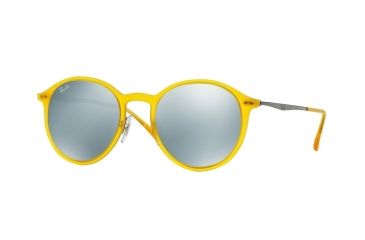 Image of Ray-Ban RB4224 Bifocal Prescription Sunglasses RB4224-618630-49 - Lens Diameter 49 mm, Frame Color Matte Opal Yellow