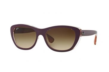 Image of Ray-Ban RB4227 Bifocal Prescription Sunglasses RB4227-619213-55 - Lens Diameter 55 mm, Frame Color Top Mat Violet On Orange