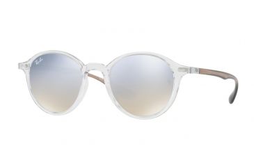 Image of Ray-Ban RB4237 Sunglasses 62909U-50 - Trasparent Frame, Brown Grad Brown Mirror Silver Lenses