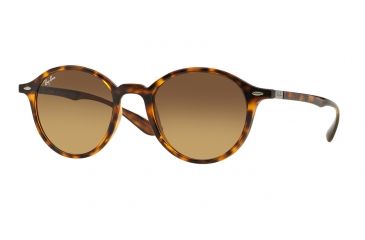 Image of Ray-Ban RB4237 Sunglasses 710/85-50 - Havana Frame, Brown Gradient Dark Brown Lenses