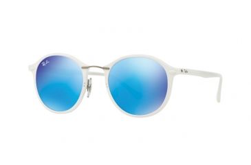 Image of Ray-Ban RB4242 Bifocal Prescription Sunglasses RB4242-671-55-49 - Lens Diameter 49 mm, Frame Color Shiny White