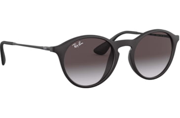 Image of Ray-Ban RB4243 Sunglasses 622/8G-49 - Rubber Black Frame, Grey Gradient Dark Grey Lenses
