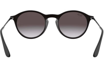 Image of Ray-Ban RB4243 Sunglasses 622/8G-49 - Rubber Black Frame, Grey Gradient Dark Grey Lenses