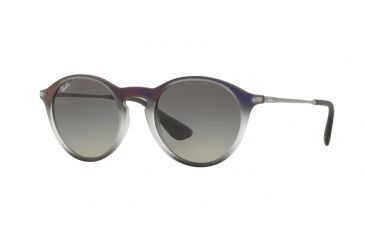 Image of Ray-Ban RB4243 Sunglasses 622311-49 - Violet Shot On Black Frame, Light Grey Gradient Grey Lenses