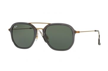 Image of Ray-Ban RB4273 Progressive Prescription Sunglasses RB4273-6237-52 - Lens Diameter 52 mm, Frame Color Shiny Trasparent Grey