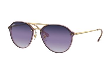 Image of Ray-Ban RB4292N Sunglasses 63870U-62 - Pink Frame, Violet Gradient Blue Lenses