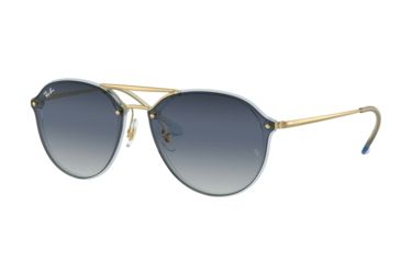 Image of Ray-Ban RB4292N Sunglasses 63890S-62 - Gold Frame, Blue Gradient Grey Lenses