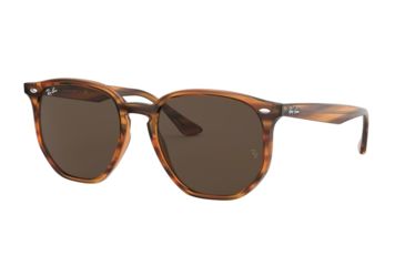 Image of Ray-Ban RB4306 Prescription Sunglasses, 54mm, Striped Red Havana, RB4306-820-73-54-SV