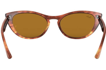 Image of Ray-Ban RB4314N Sunglasses 954/33-54 - Womens, Stripped Brown Frame, Brown Lenses