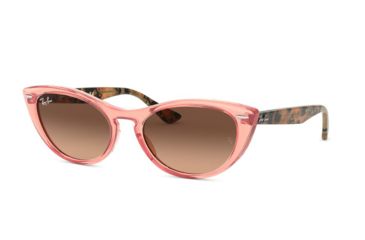 Image of Ray-Ban RB4314N Sunglasses - Women's 1282A5-54 - , Pink Gradient Brown Lenses