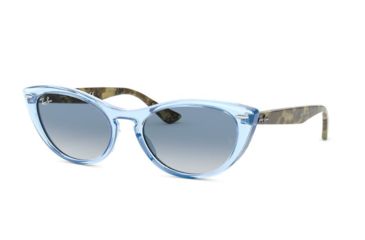 Image of Ray-Ban RB4314N Sunglasses - Women's 12833F-54 - , Clear Gradient Blue Lenses