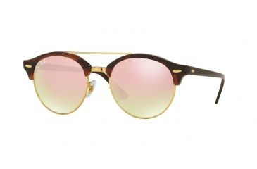 Image of Ray-Ban RB4346 Progressive Prescription Sunglasses RB4346-990-7O-51 - Lens Diameter 51 mm, Frame Color Shiny Red Havana