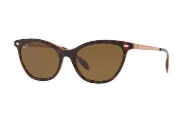 Image of Ray-Ban RB4360 Bifocal Prescription Sunglasses RB4360-123373-54 - Lens Diameter 54 mm, Frame Color Top Havana On Light Brown