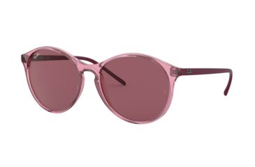 Image of Ray-Ban RB4371F Sunglasses 126575-55 - Transparent Pink Frame, Bordeaux Lenses