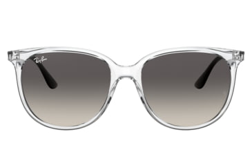 Image of Ray-Ban RB4378 Sunglasses, Transparent Frame, Grey Gradient Lens, 54, RB4378-647711-54