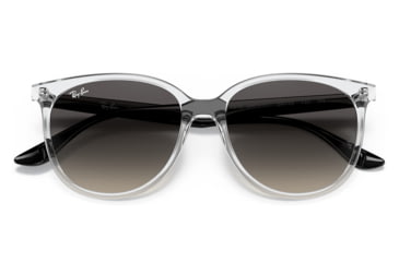 Image of Ray-Ban RB4378 Sunglasses, Transparent Frame, Grey Gradient Lens, 54, RB4378-647711-54