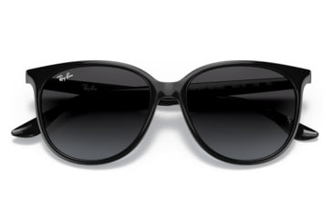 Image of Ray-Ban RB4378F Sunglasses, Black Frame, Grey Gradient Lens, Asian Fit, 54, RB4378F-601-8G-54