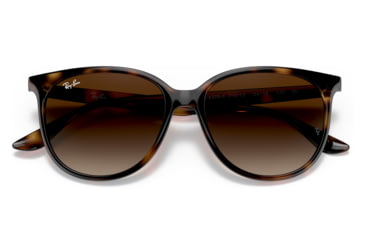 Image of Ray-Ban RB4378F Sunglasses, Havana Frame, Brown Gradient Lens, Asian Fit, 54, RB4378F-710-13-54