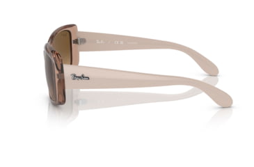 Image of Ray-Ban RB4389 Sunglasses - Womens, Transparent Brown Frame, Brown Gradient Polarized Lens, 55, RB4389-6644M2-55