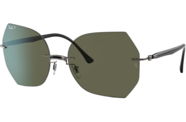 Image of Ray-Ban RB8065 Sunglasses, Black On Gun Metal, 62, RB8065-004-9A-62
