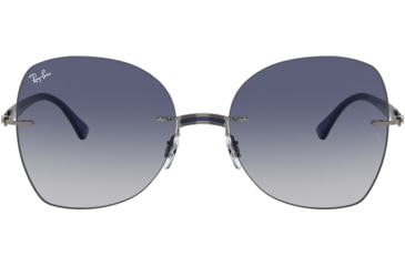 Image of Ray-Ban RB8066 Sunglasses 004/4L-58 - , Light Grey Gradient Dark Blue Lenses
