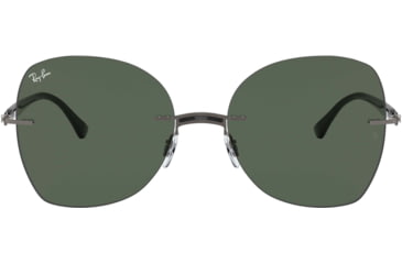 Image of Ray-Ban RB8066 Sunglasses 154/71-58 - , Dark Green Lenses