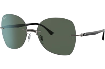 Image of Ray-Ban RB8066 Sunglasses, Black On Sanding Gunmetal, 58, RB8066-154-71-58