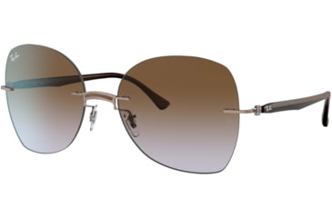 Image of Ray-Ban RB8066 Sunglasses, Brown On Light Brown, 58, RB8066-155-68-58