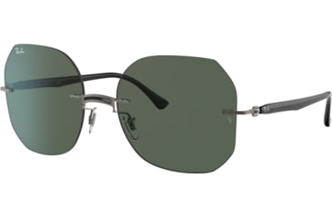 Image of Ray-Ban RB8067 Sunglasses, Black On Sanding Gunmetal, 57, RB8067-154-71-57