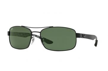 Image of Ray-Ban RB8316 Single Vision Prescription Sunglasses RB8316-002-62 - Lens Diameter 62 mm, Frame Color Black
