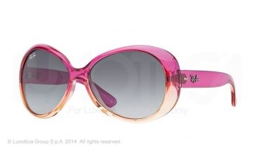 Image of Ray-Ban RJ9048S Sunglasses 173/11-52 - Fuxia Gradient / Peach Frame, Grey Gradient Lenses