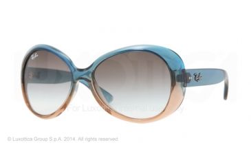 Image of Ray-Ban RJ9048S Sunglasses 174/8E-52 - Gradient Turquoise/light Brown Frame, Green Gradient Lenses