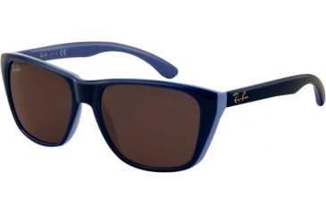 Image of Ray-Ban RJ9053S Progressive Prescription Sunglasses RJ9053S-180-87-5115 - Lens Diameter: 51 mm, Frame Color: Top Dark Blue On Azure